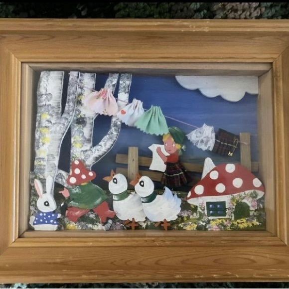 Vintage Scottish toadstool 🍄 folk art - Picture 2 of 8